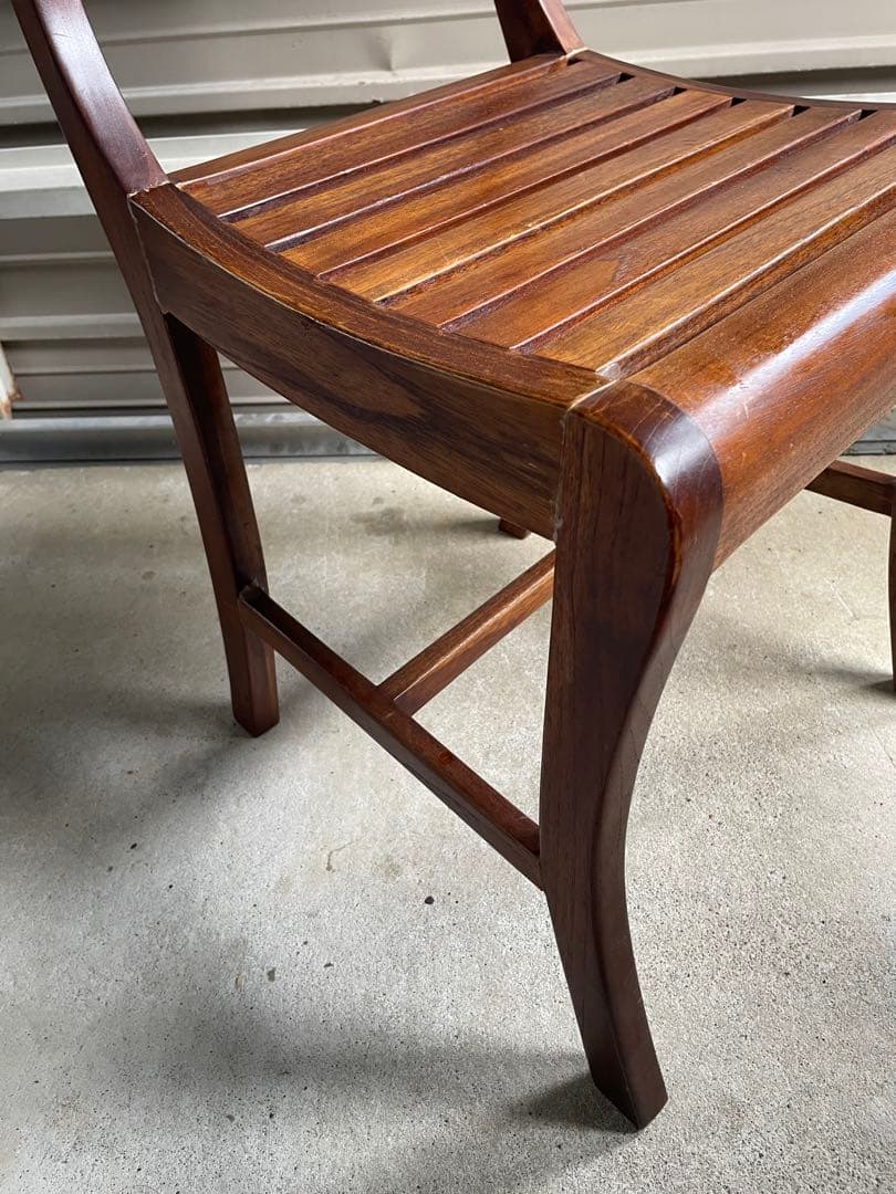 ビンテージ/インド/インド家具/無垢材/ダイニングチェア/チェア/椅子/猫脚