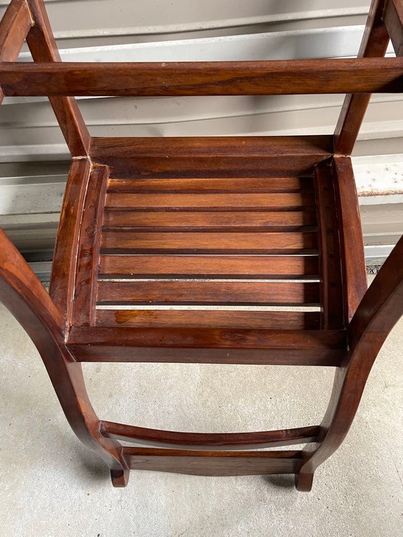 ビンテージ/インド/インド家具/無垢材/ダイニングチェア/チェア/椅子/猫脚