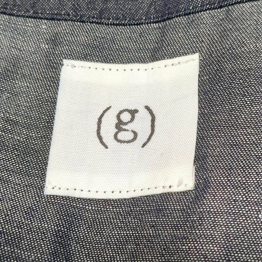 （ｇ）グラム　コットンリネン　ライトデニムサロペット　インディゴ