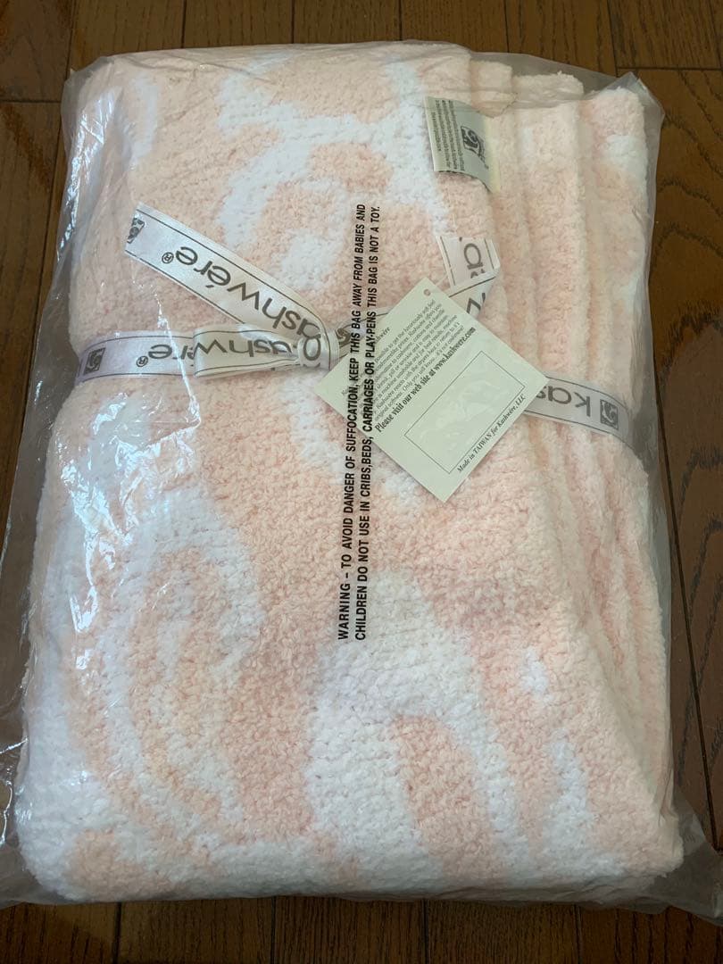 kashwére ピンク フリースブランケット