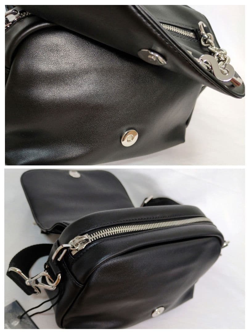 未使用✨　ディーゼル　ショルダーバッグ ロゴチャーム 2WAY　ブラック