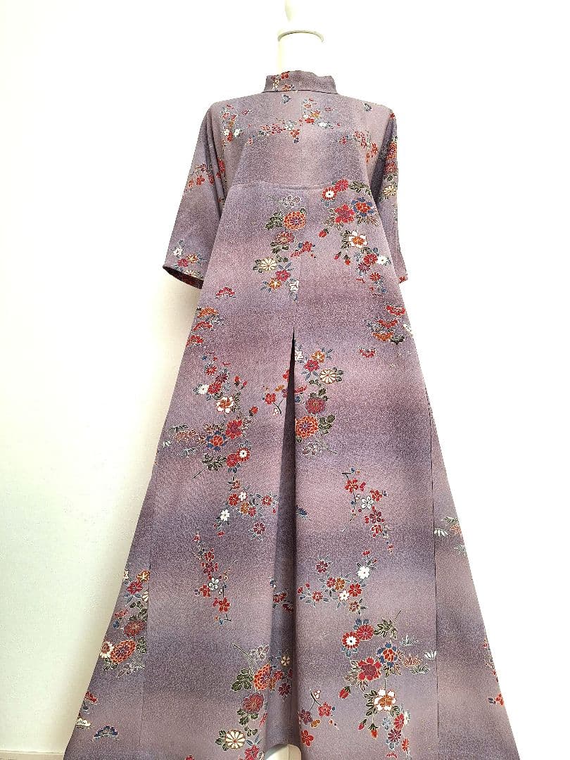 着物リメイクワンピース3632
