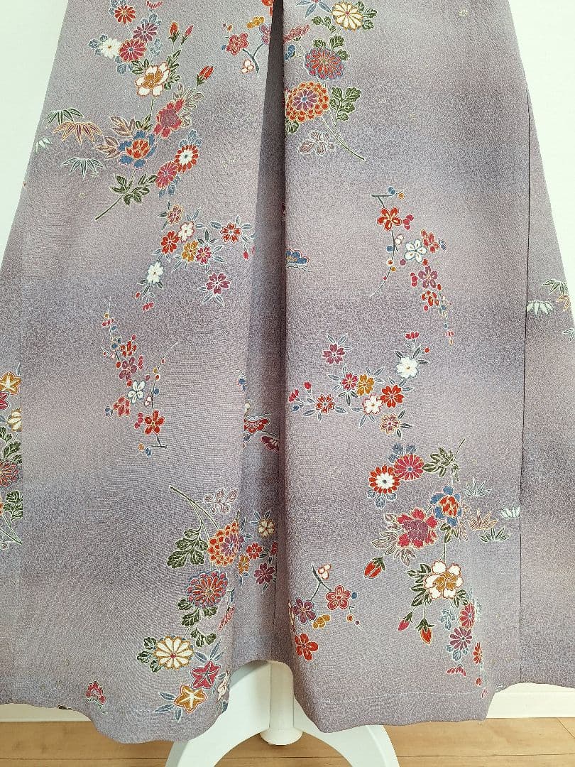 着物リメイクワンピース3632