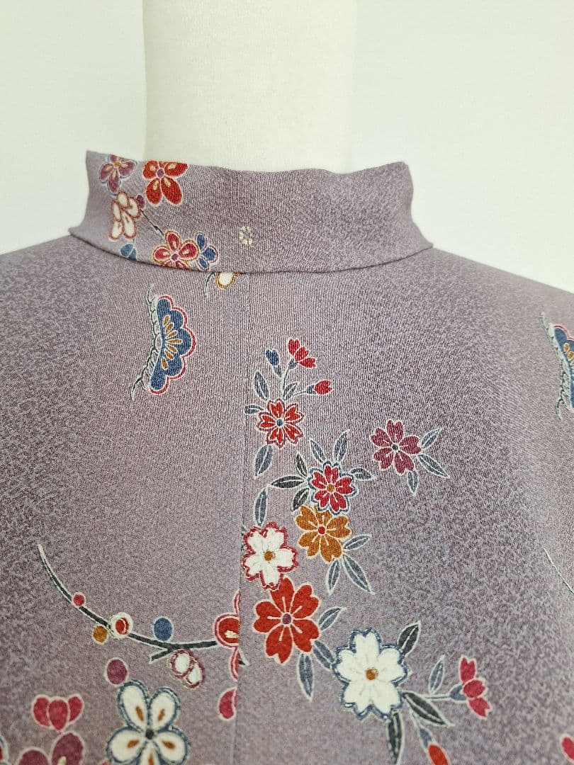 着物リメイクワンピース3632