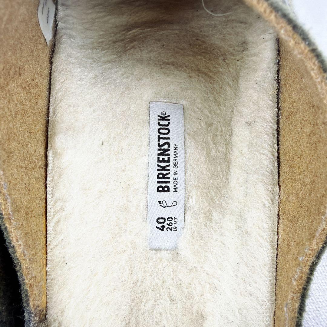 希少✨ビルケンシュトック　イタリア製　ウール　カプラン　サボサンダル　40 ボア