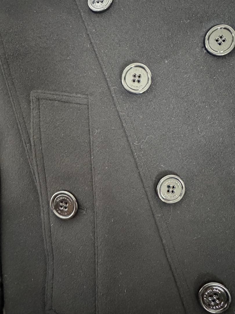 BurberryブラックウールコートXS〜Sサイズ　外での着用は無し