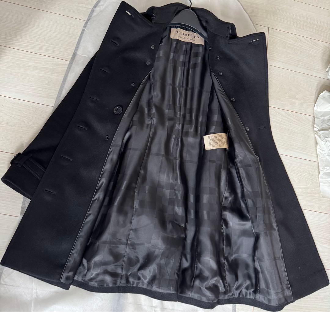 BurberryブラックウールコートXS〜Sサイズ　外での着用は無し