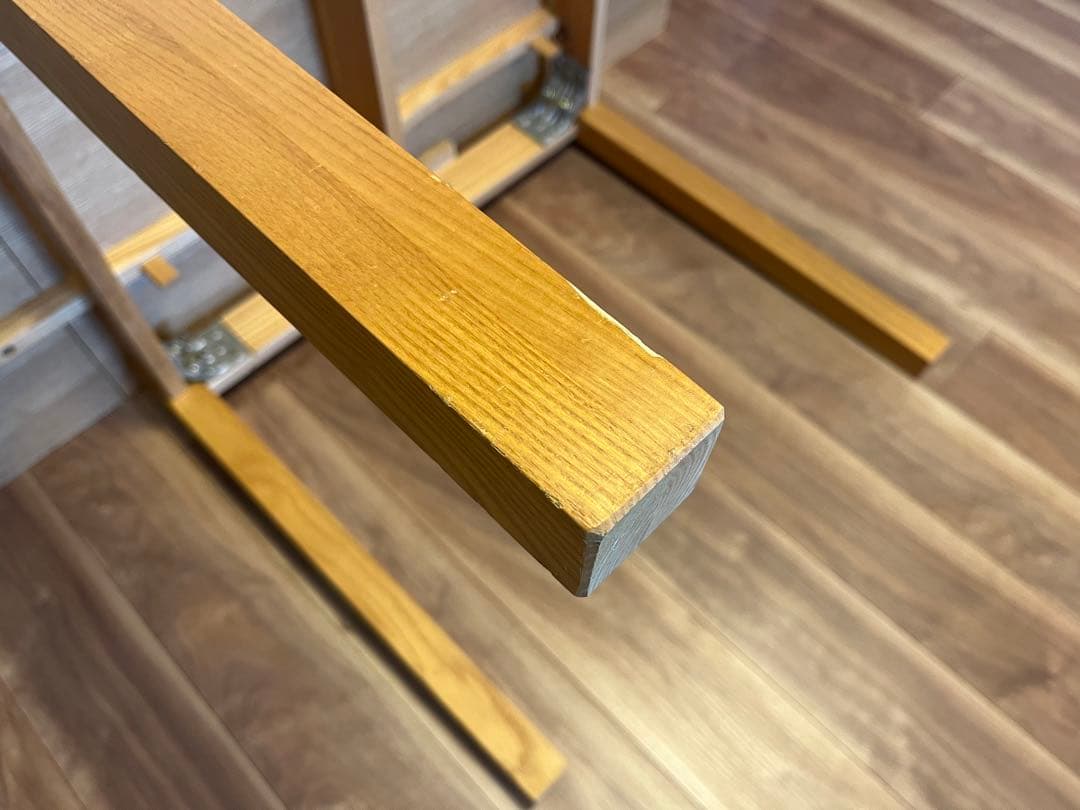 無印良品　タモ材　エクステンションテーブル