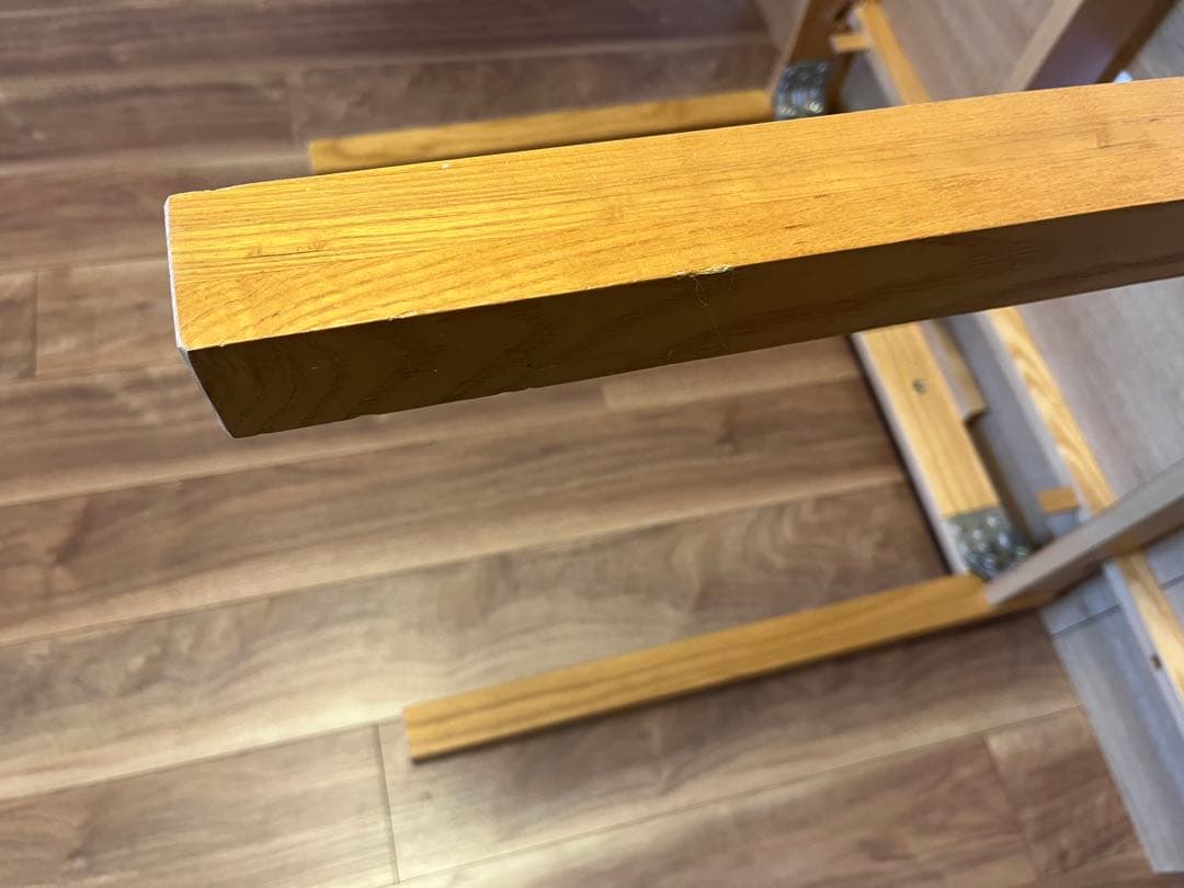 無印良品　タモ材　エクステンションテーブル