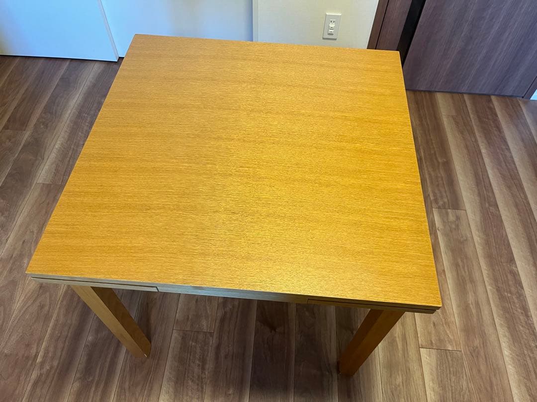 無印良品　タモ材　エクステンションテーブル