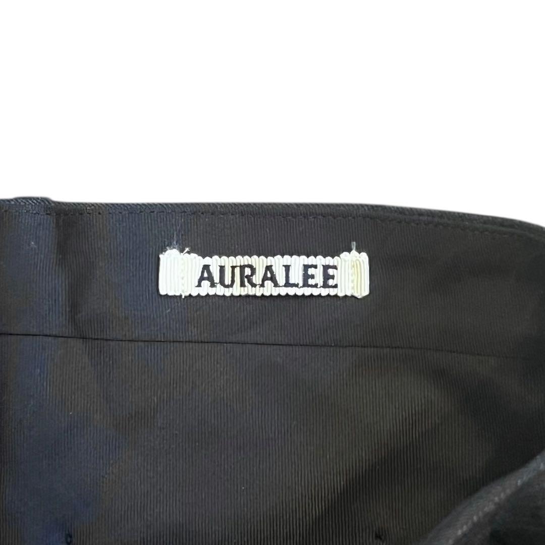 AURALEE BLUEFACED WOOL NARROW SLACKS パンツ
