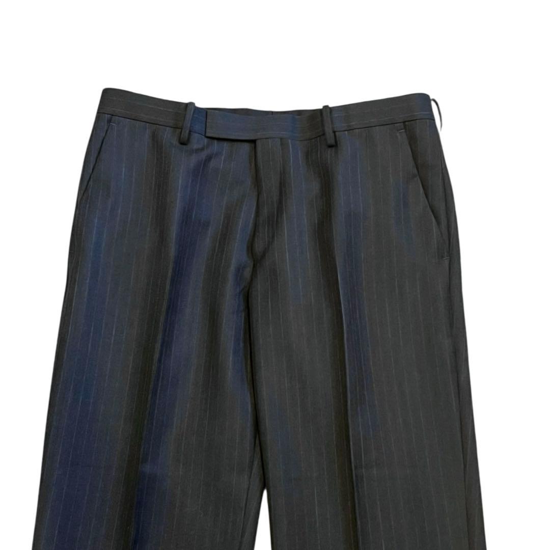 AURALEE BLUEFACED WOOL NARROW SLACKS パンツ