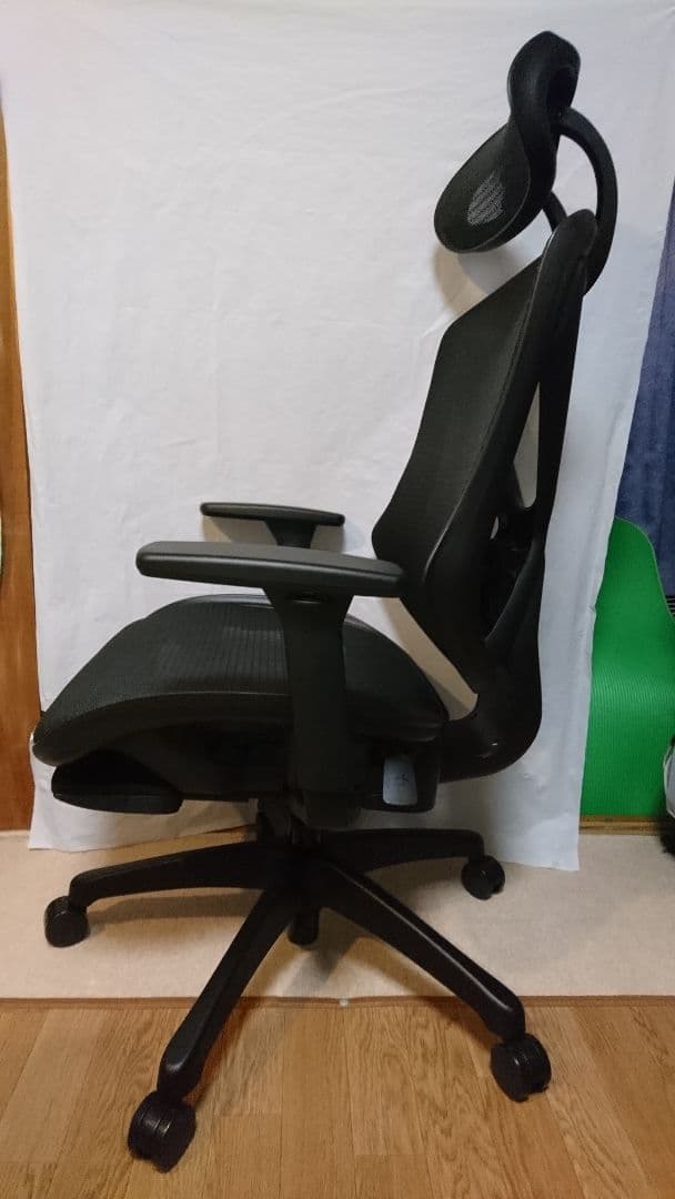 ニトリ リクライニングワークチェア フォリスト BK