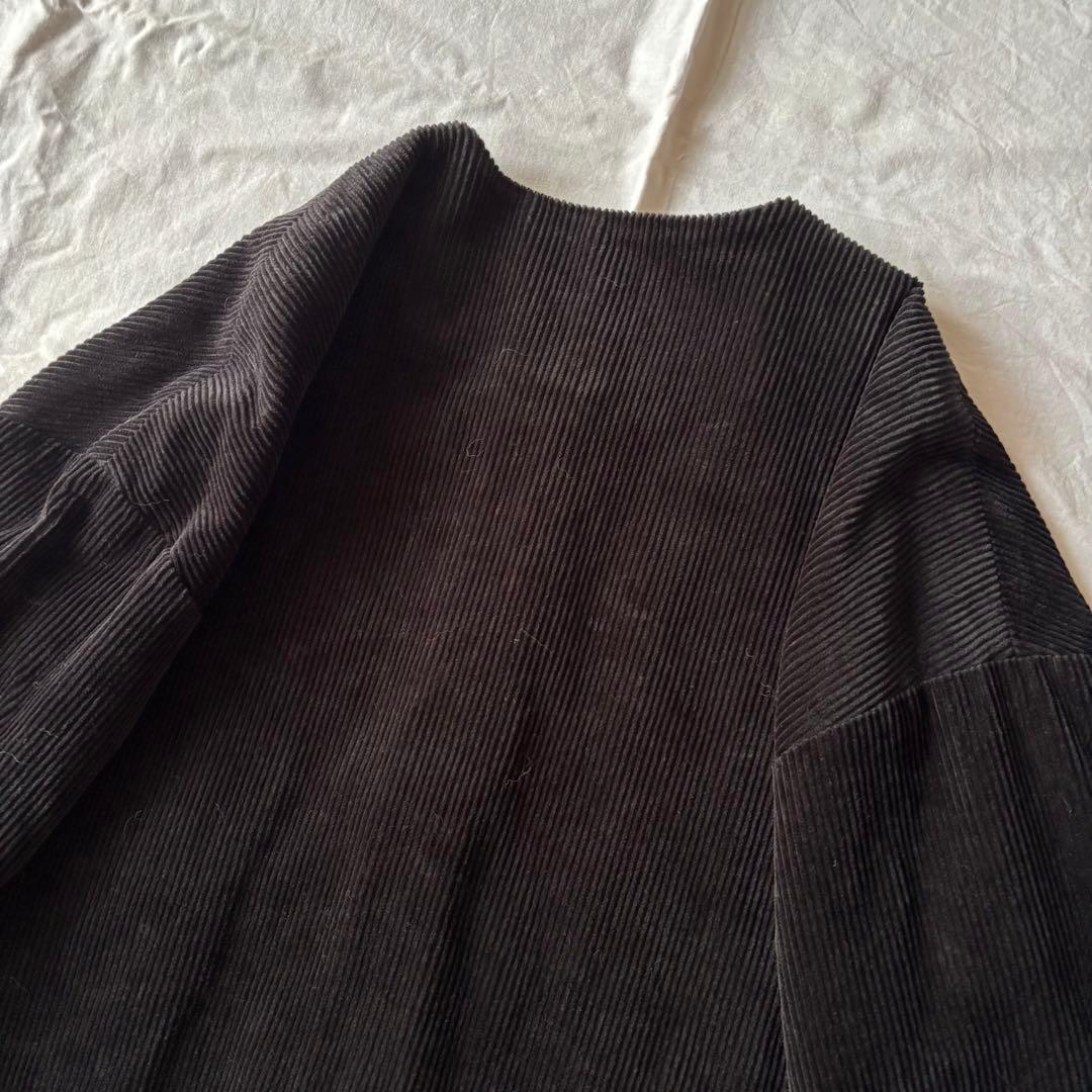 アピースオブライブラリー　コーデュロイ　ジャケット　ノーカラー