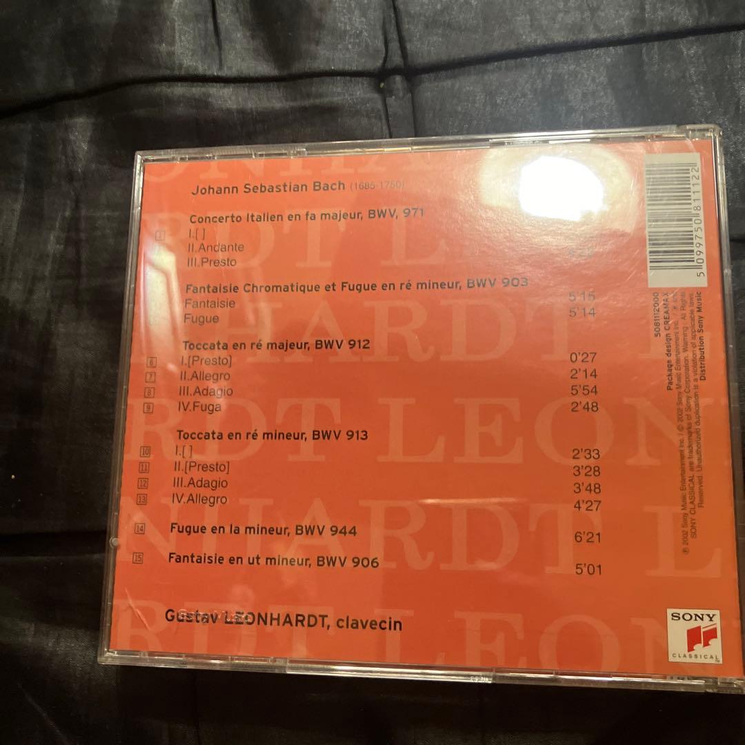 バッハ: グスタフ・レオンハルト CD