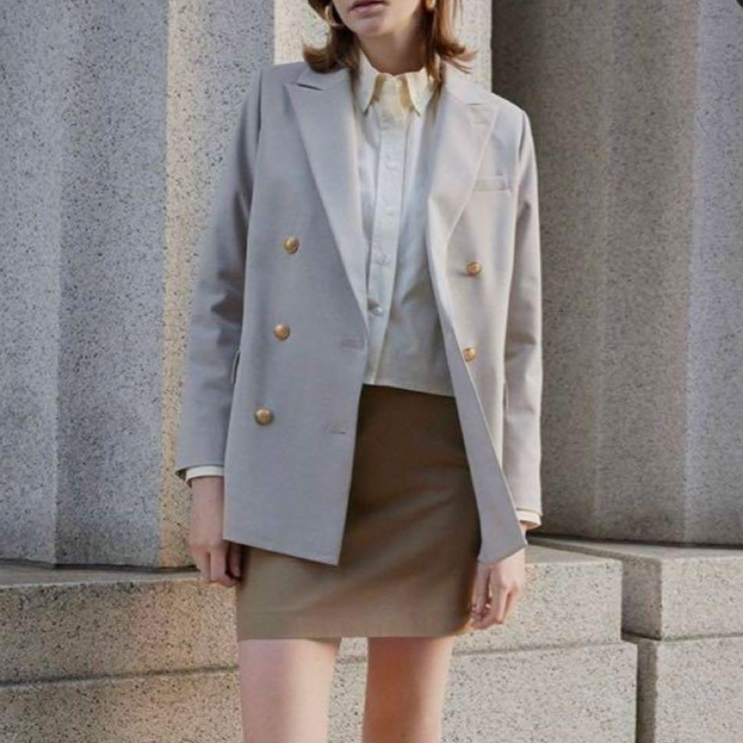 ミラオーウェン　Mila Owen ベージュ テーラードジャケット　ブレザー