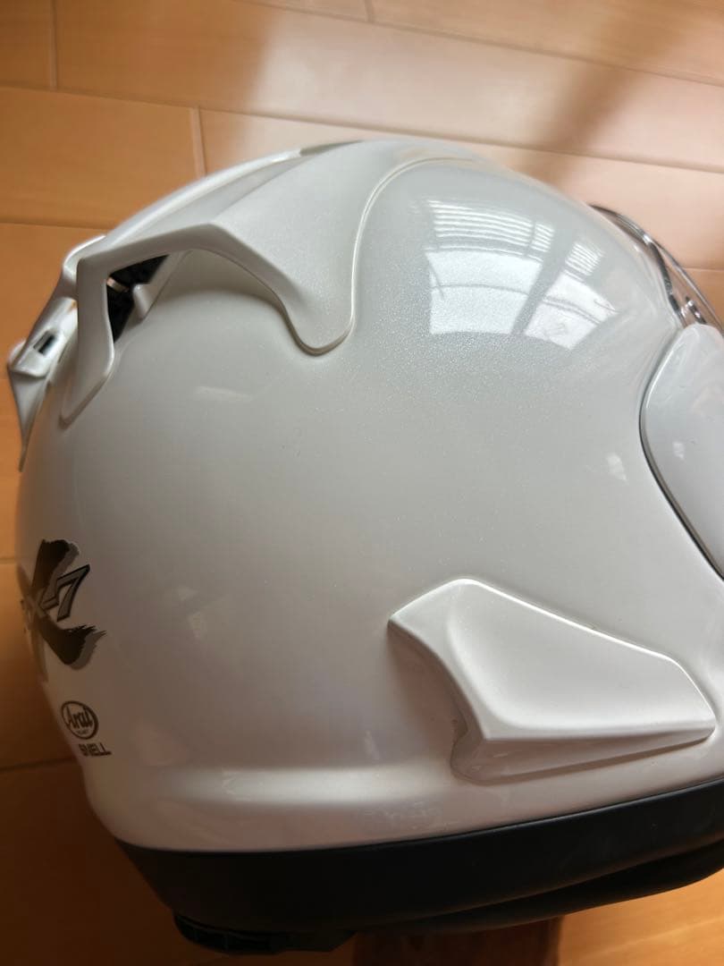 パ*ダ様 美品 Arai RX-7X 57-58㎝グラスホワイト ヘルメット ア
