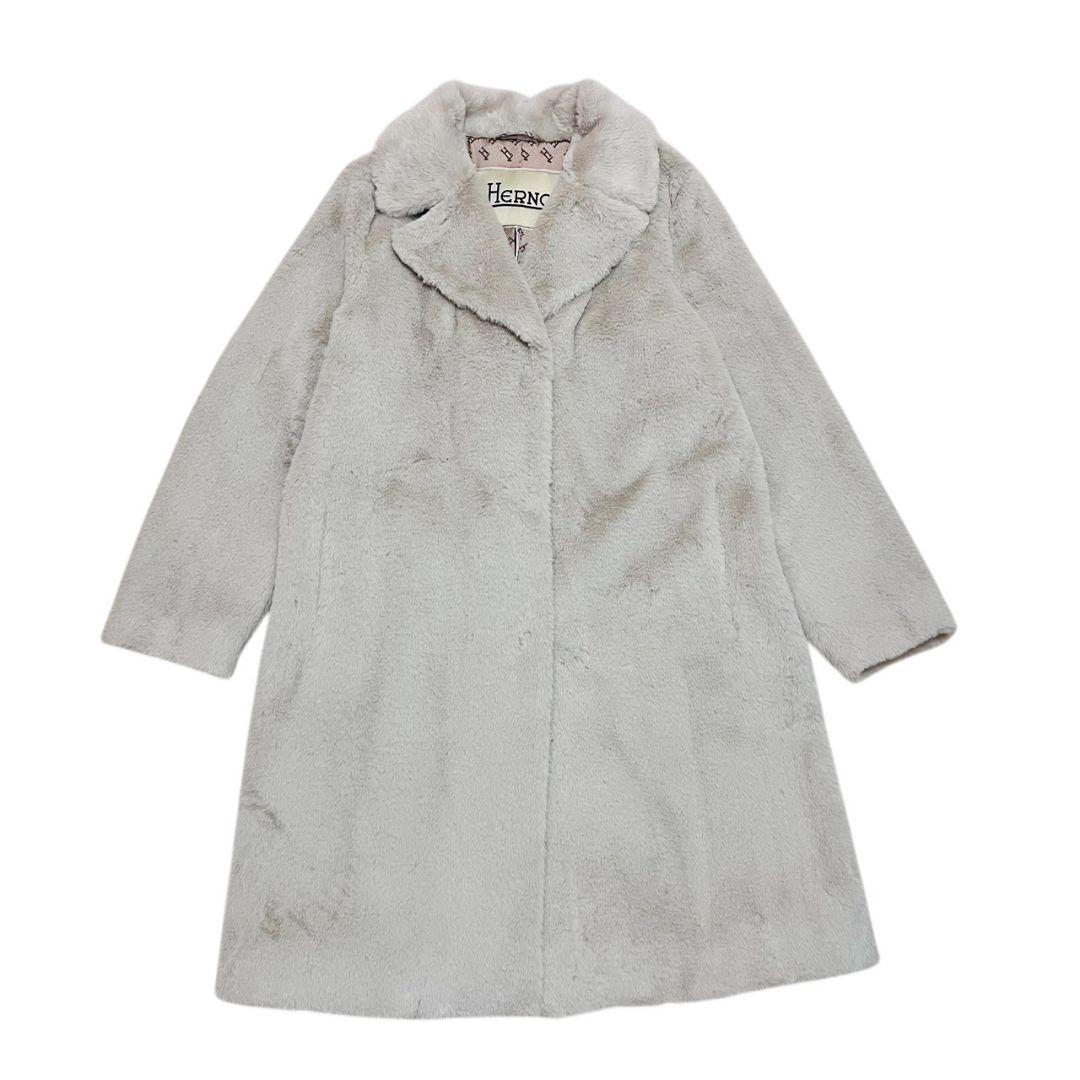 HERNO 24AW SOFT FAUX FUR COAT エコファーコート