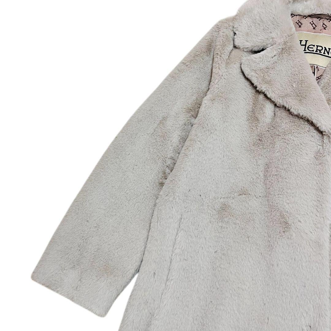 HERNO 24AW SOFT FAUX FUR COAT エコファーコート