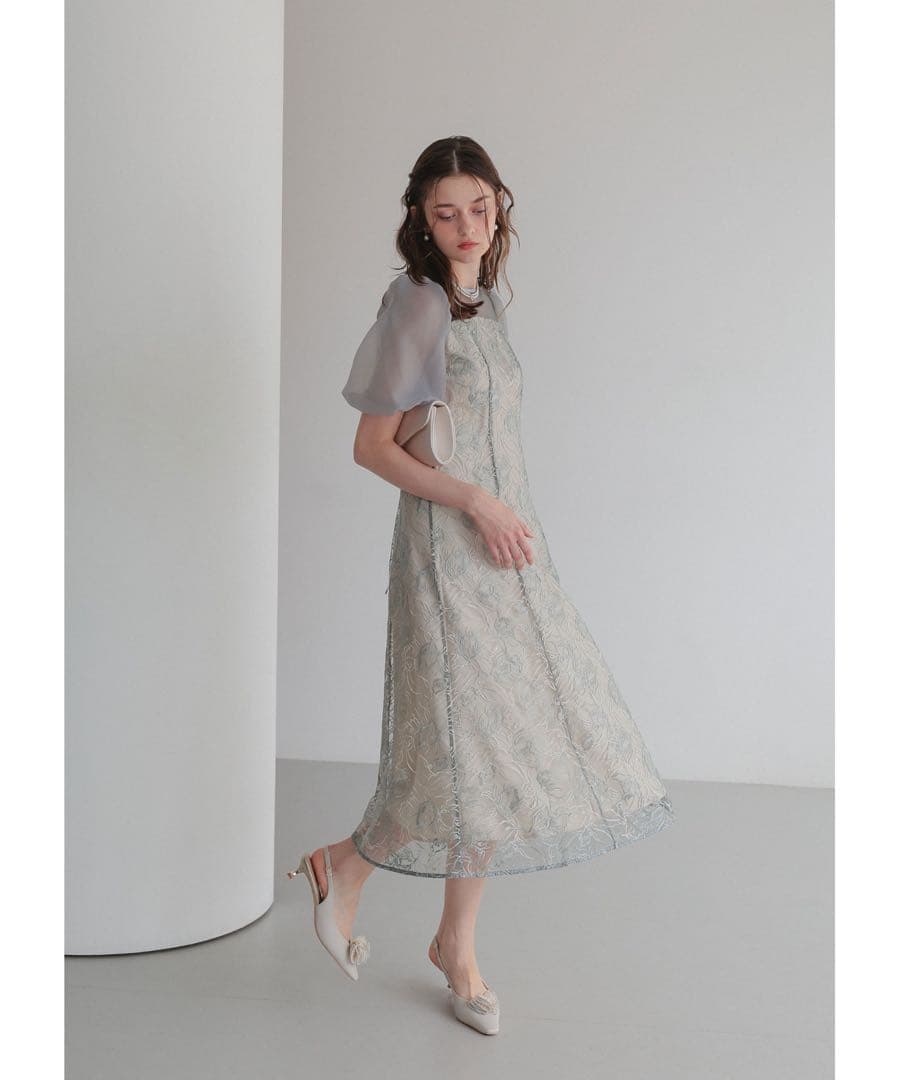 ★新品★ドリードール　ニュアンスフラワーレースドレス