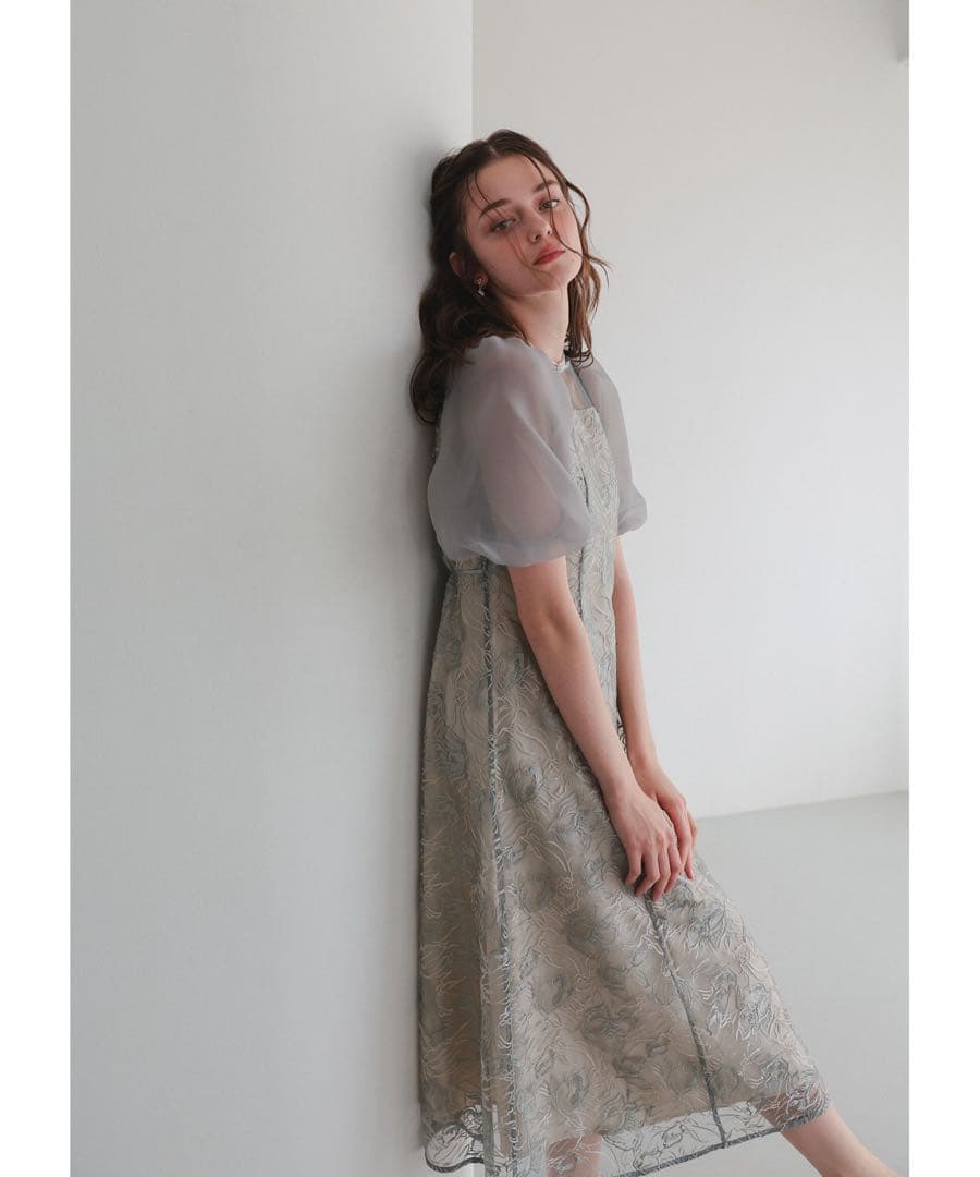 ★新品★ドリードール　ニュアンスフラワーレースドレス