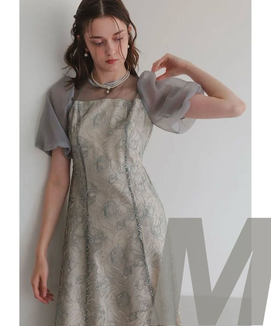 ★新品★ドリードール　ニュアンスフラワーレースドレス