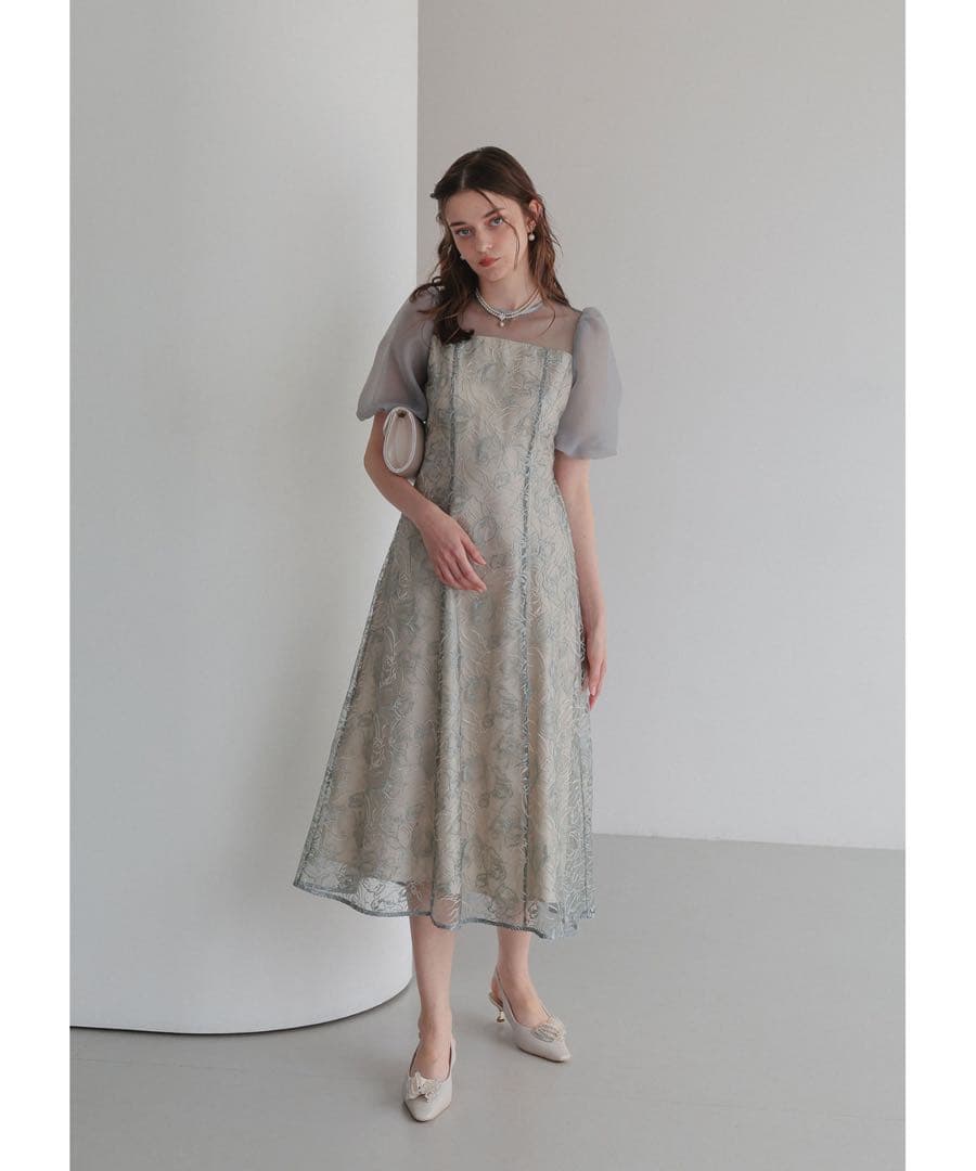 ★新品★ドリードール　ニュアンスフラワーレースドレス