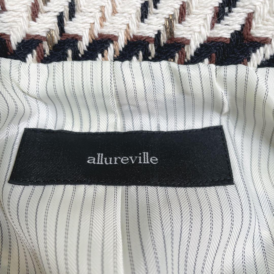 美品　allureville ビックチェック　テーラードジャケット