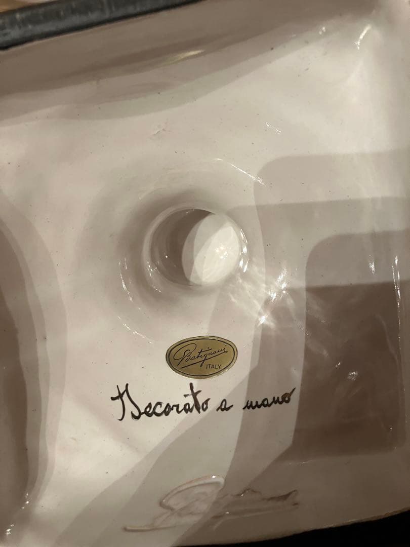 「凛」イタリア　バテガーニ　装飾壺　アンティーク　証明書付き　置物