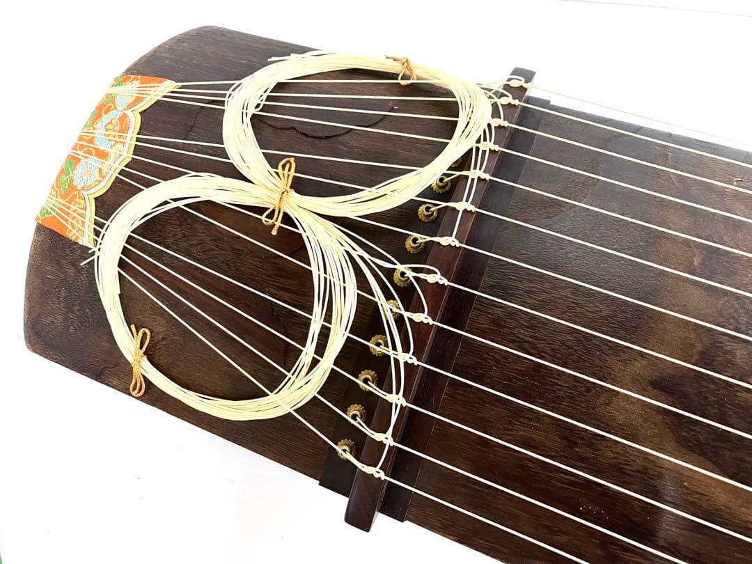 ◆和琴◆13弦琴 蒔絵あり183cm 琴柱／丸袋／琴カバー付き【引き取り大歓迎】