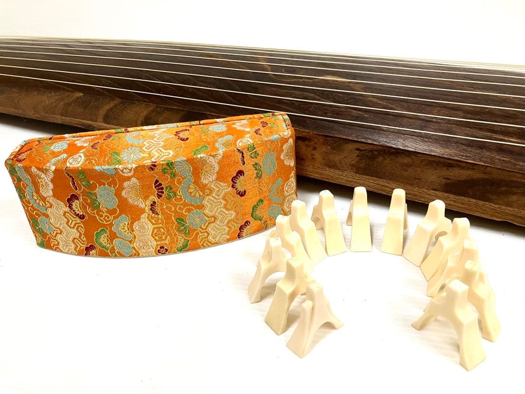 ◆和琴◆13弦琴 蒔絵あり183cm 琴柱／丸袋／琴カバー付き【引き取り大歓迎】