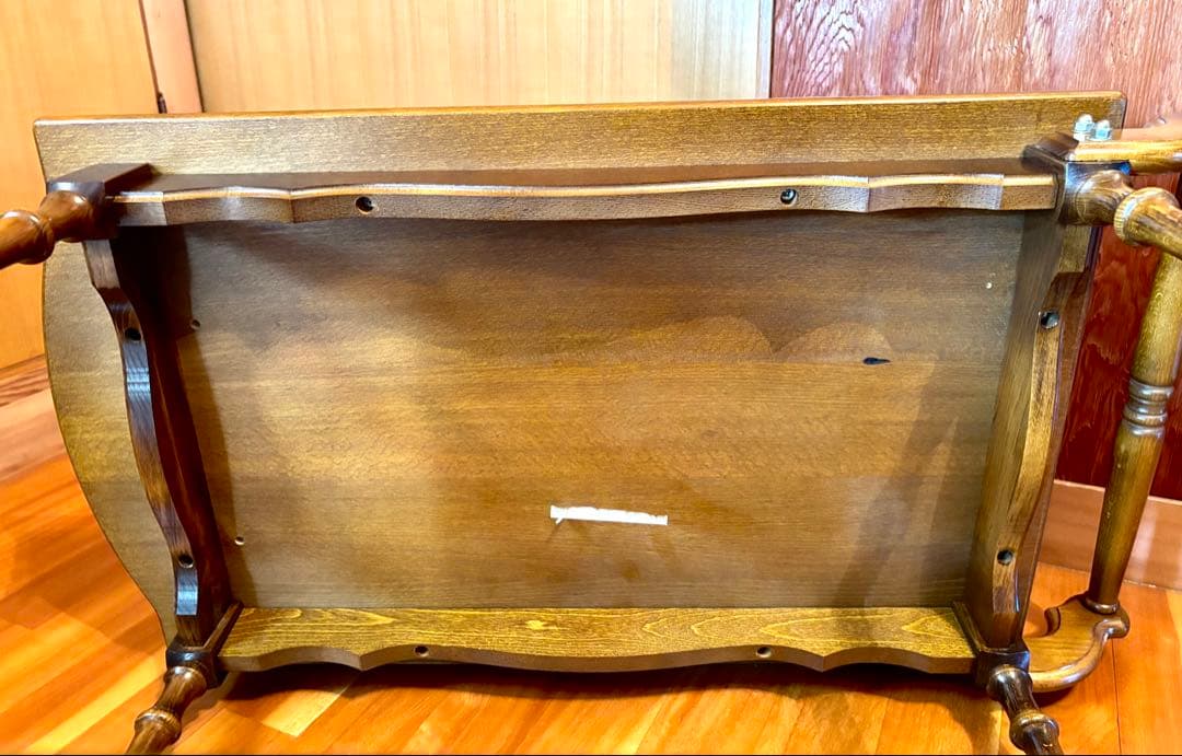 カリモク キッチンワゴン 2段 キャスター/持ち手 1995年