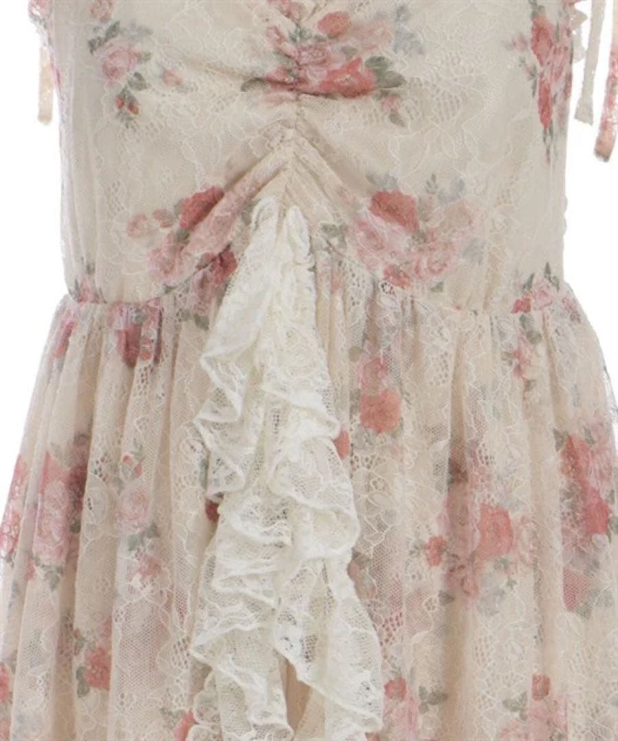 新品タグ付き★アクシーズファムブーケレースキャミチュニックワンピース懐古シリーズ