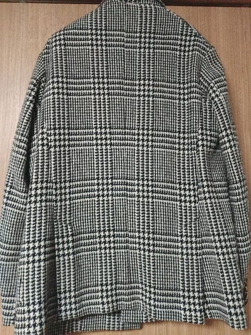 着用1回 La favolaライトツィードグレンチェック2Bジャケットsize1