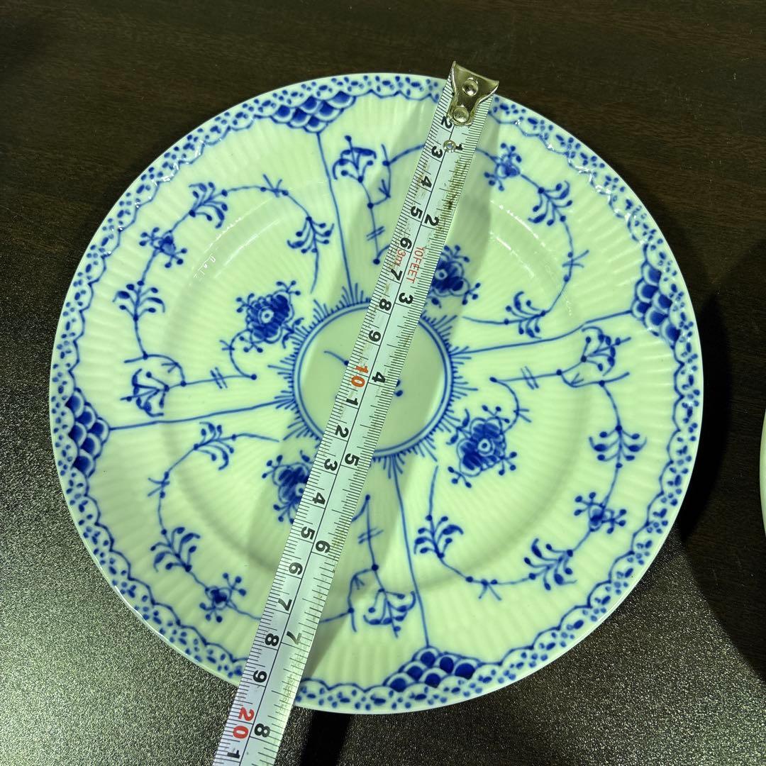 S2505 ロイヤルコペンハーゲン　ブルーフルーテッドプレイン プレート 2枚