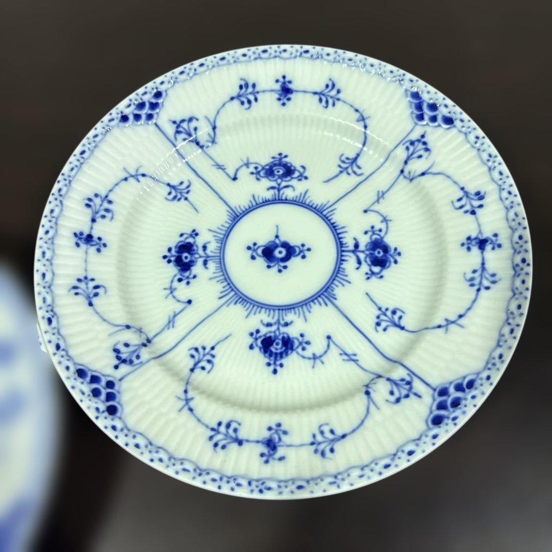 S2505 ロイヤルコペンハーゲン　ブルーフルーテッドプレイン プレート 2枚