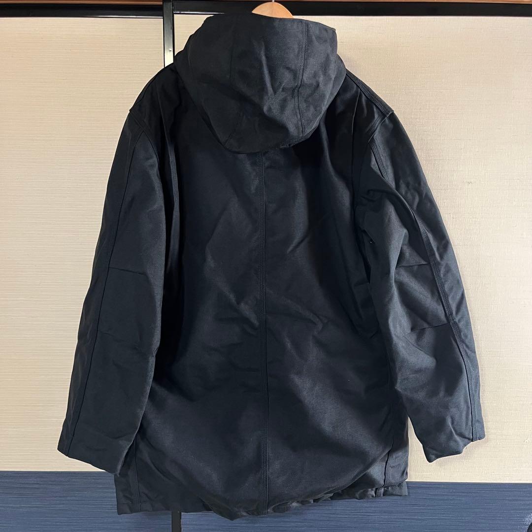 【美品】厚手 Carhartt アウター ブラック MゴールドWジップ仕様