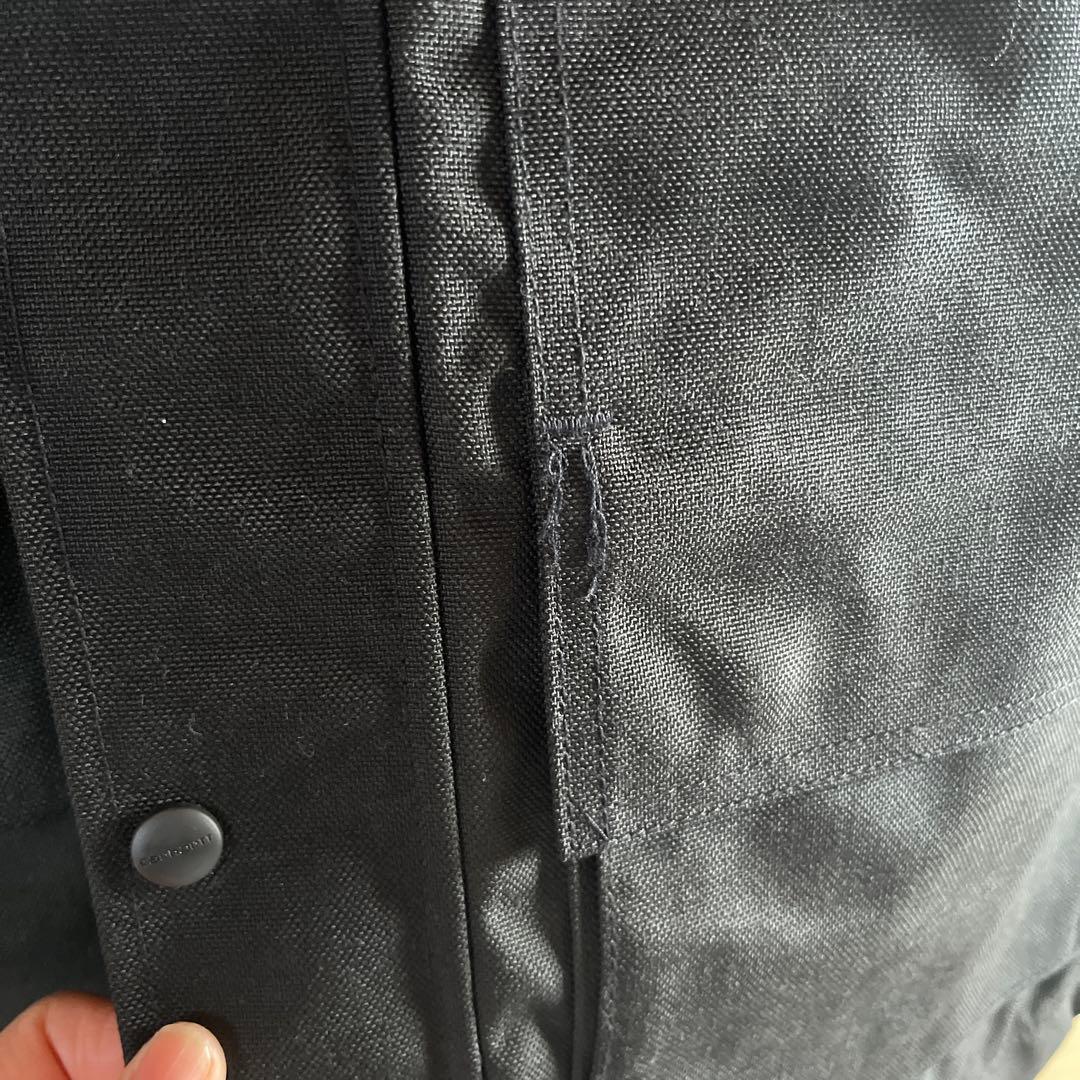 【美品】厚手 Carhartt アウター ブラック MゴールドWジップ仕様