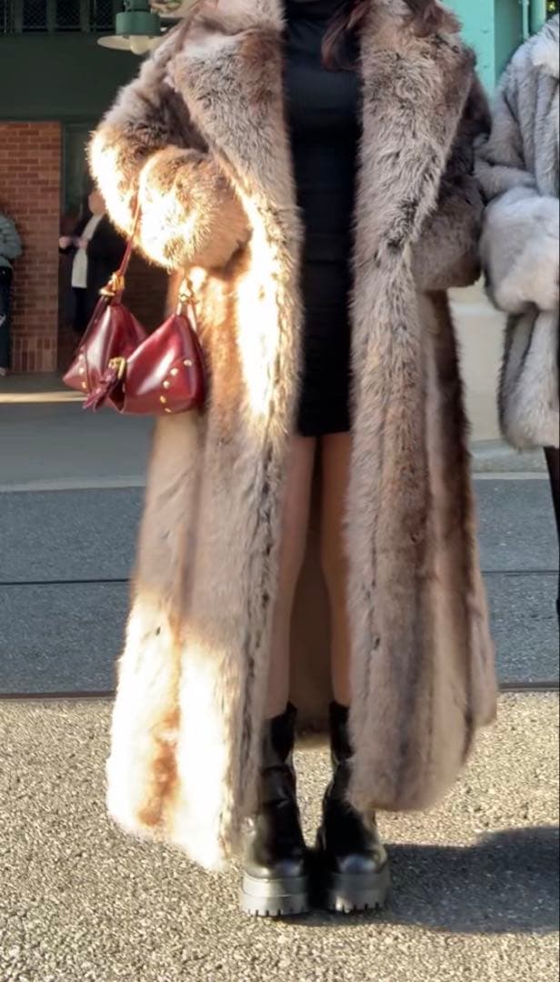 ファーロングコート ファーコート