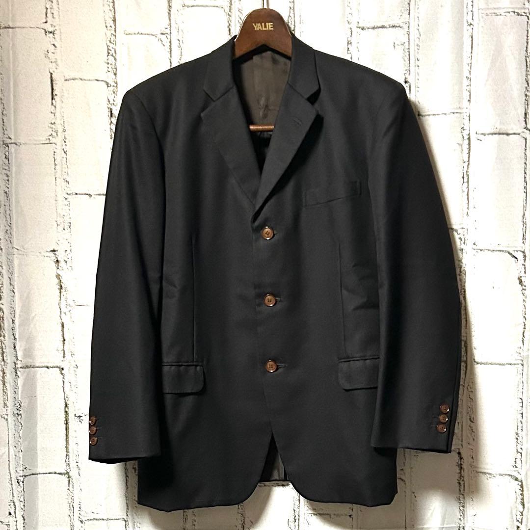 ヴィンテージ セットアップ 2ピース シングル スーツ 黒 成人式 菅田将暉