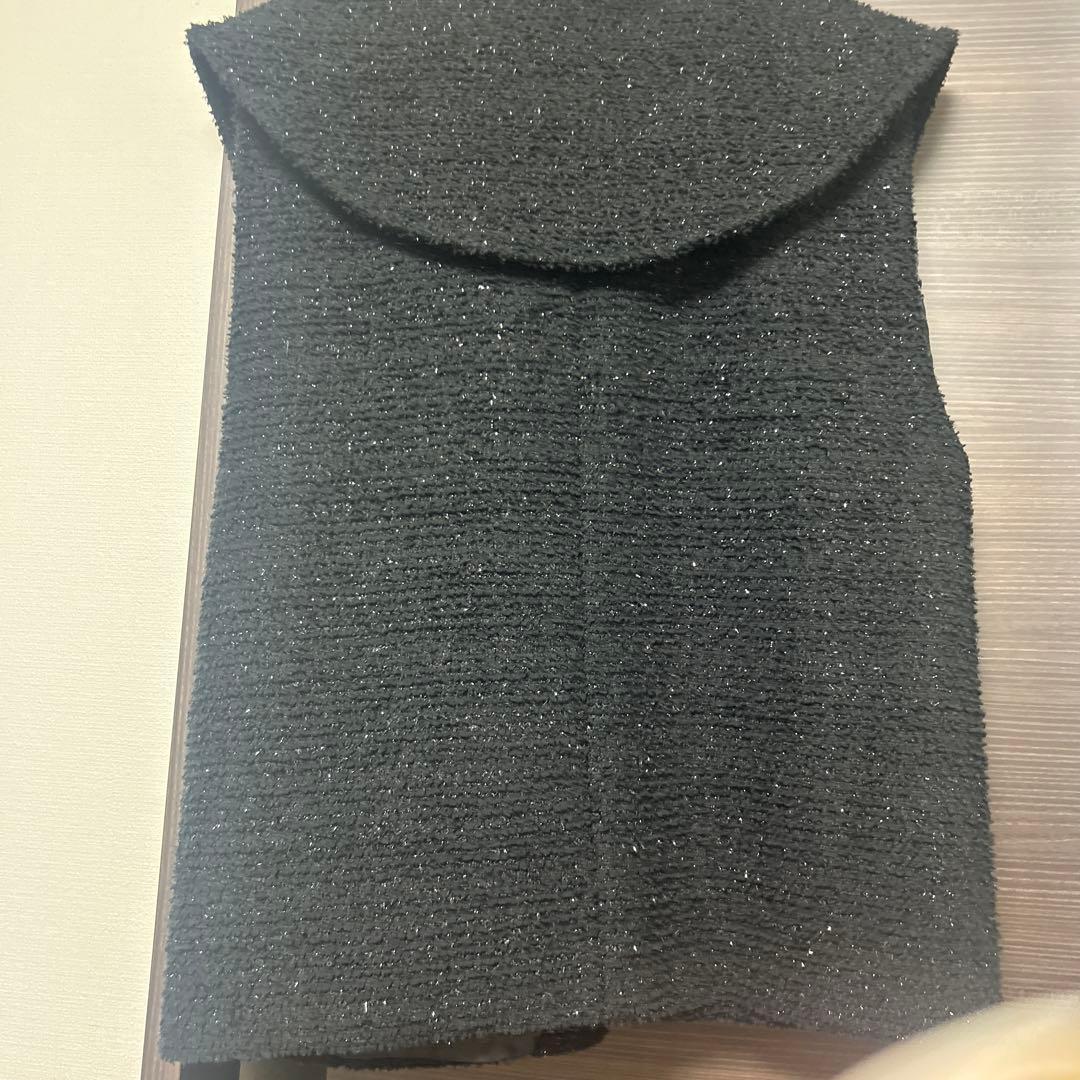 ella selectshop ビッグカラーツイードジレ