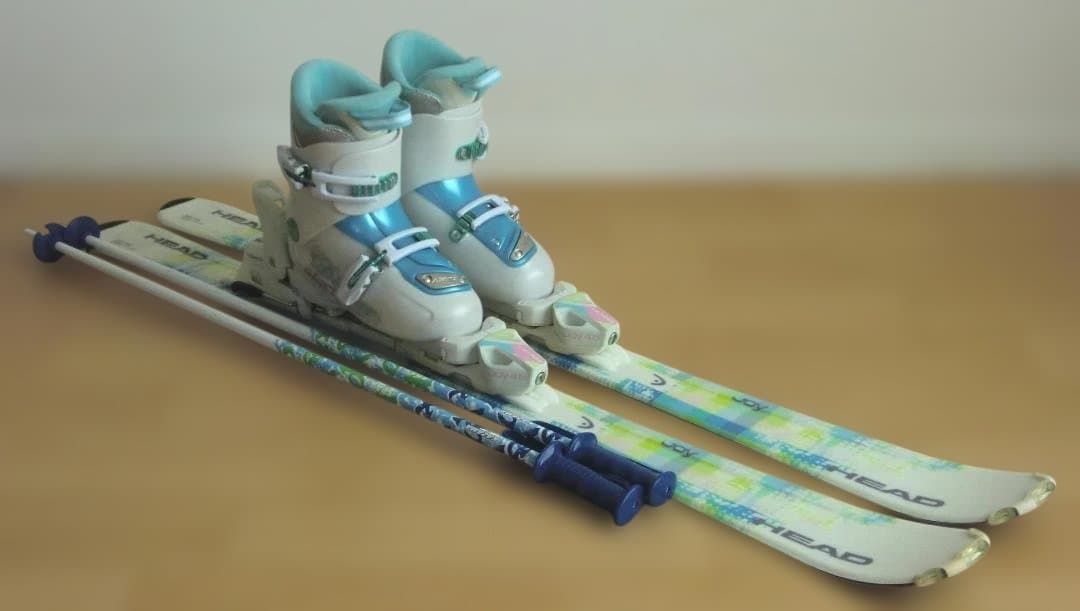 ■■送料無料■HEAD■子供用スキーフルセット■板117靴22■WAX済■■