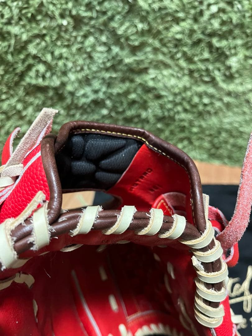 ウィルソンスタッフ デュアル 軟式投手用 DB型 スカーレットSS×Eオレンジ