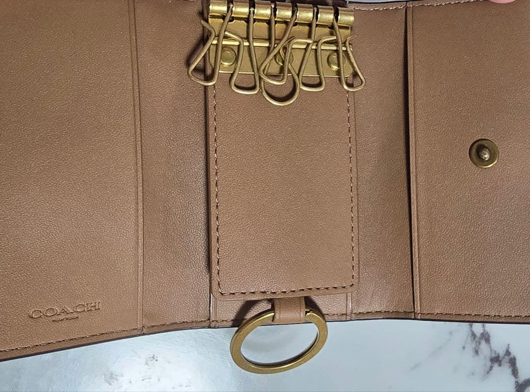 COACH 6連キーケース 花柄 新品未使用