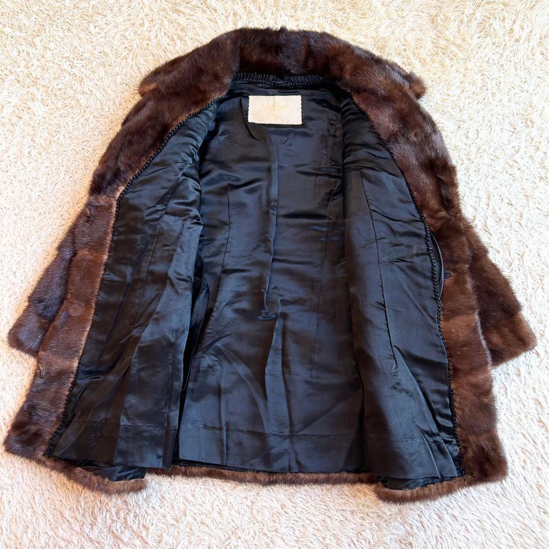【希少デザイン✨️ミンクコート】 本毛皮 リアル San Marco FUR