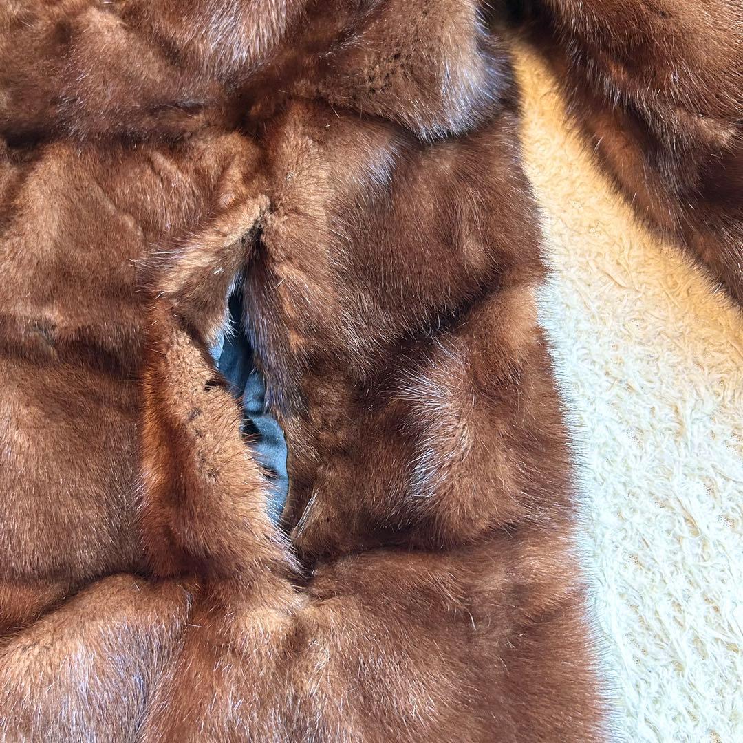 【希少デザイン✨️ミンクコート】 本毛皮 リアル San Marco FUR