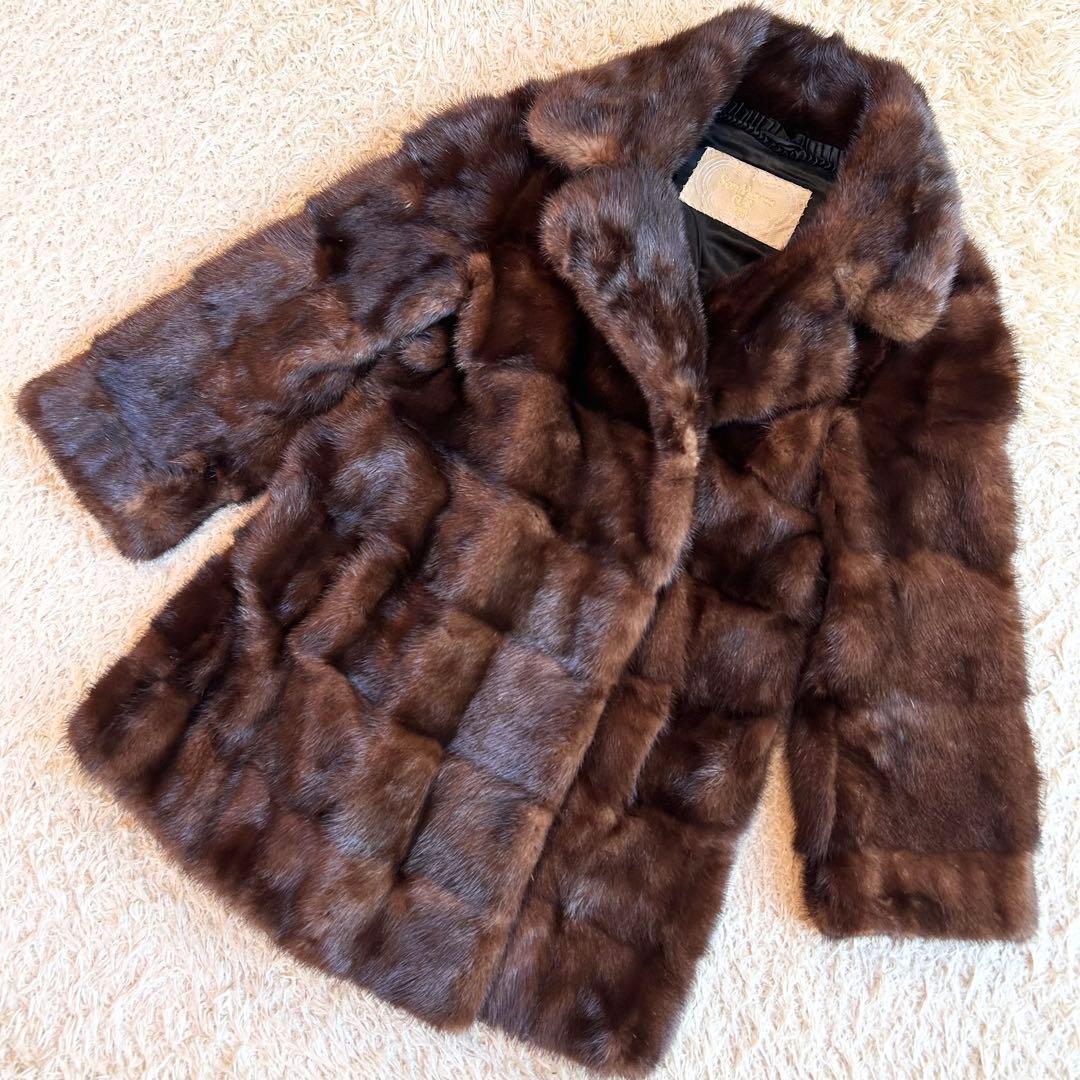 【希少デザイン✨️ミンクコート】 本毛皮 リアル San Marco FUR