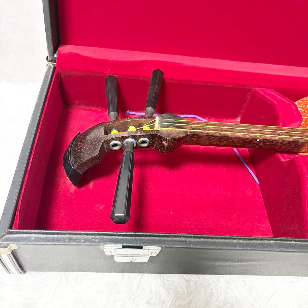 【高級】三味線 細棹 本体 専用ハードケース付