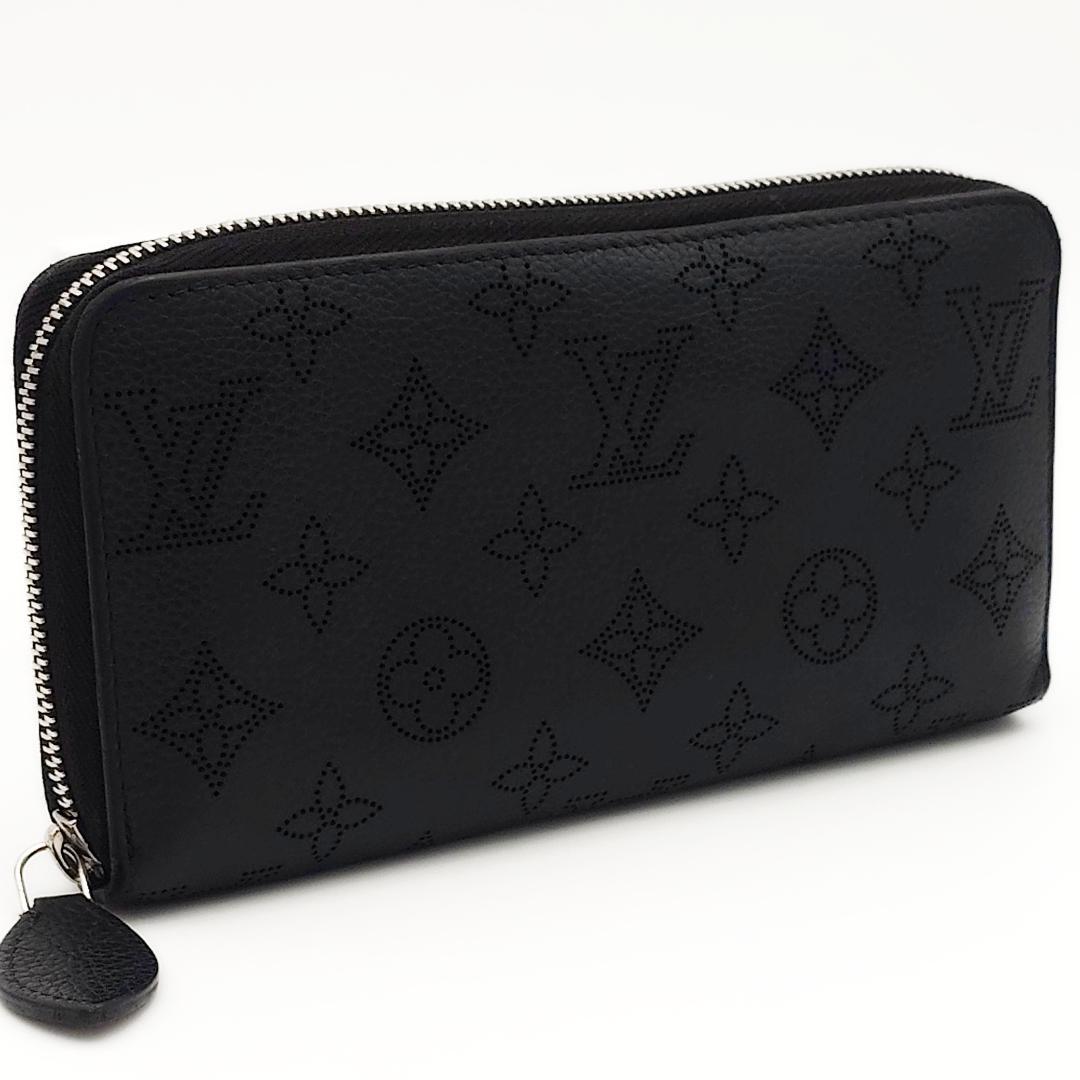 【美品】ルイヴィトン マヒナ ジッピーウォレット ノワール 長財布 モノグラム
