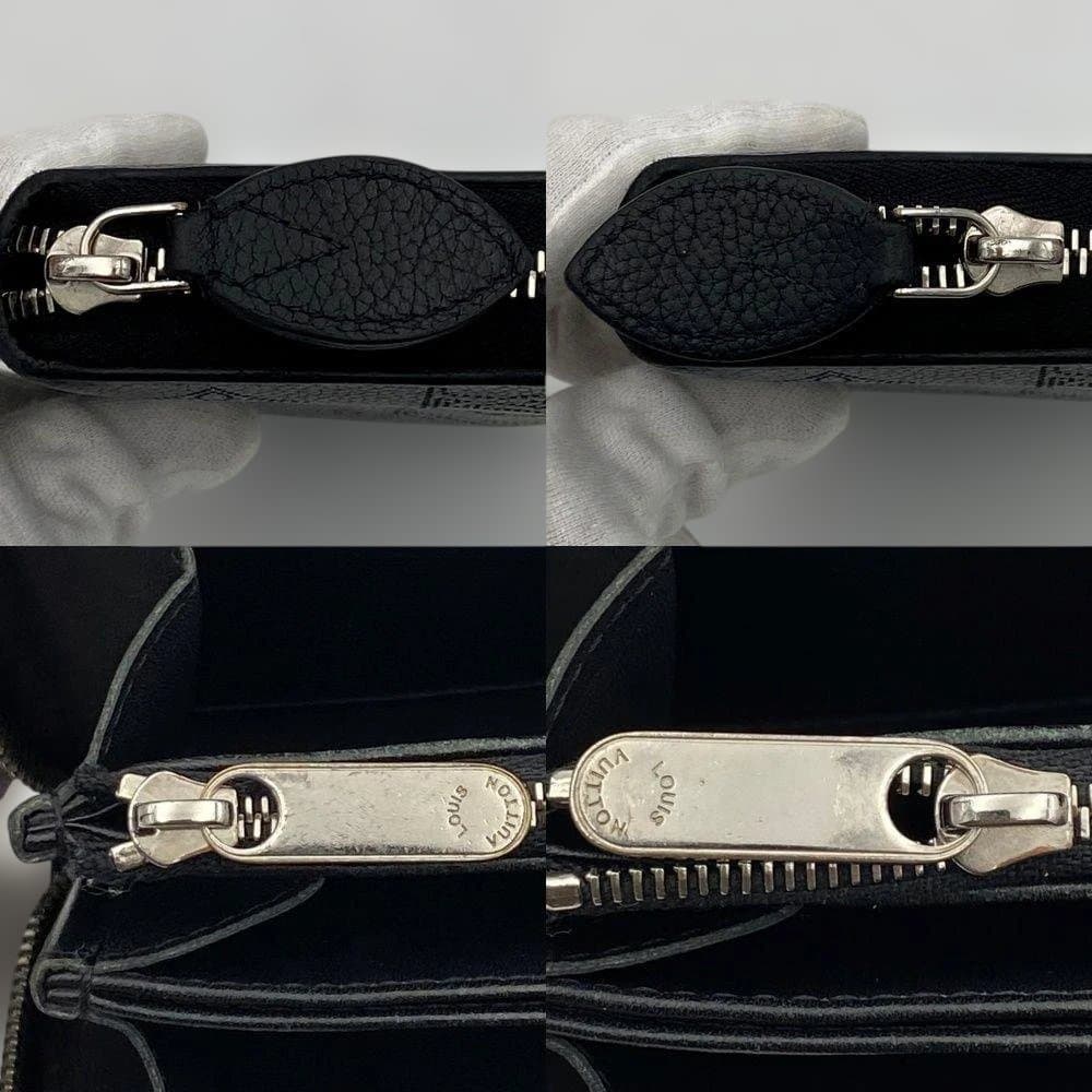 【美品】ルイヴィトン マヒナ ジッピーウォレット ノワール 長財布 モノグラム